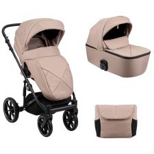 Carrinho de bebé com alcofa 2 em 1 Kikka Boo Amani Beige