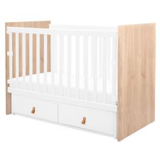 Cama de grades em madeira com gavetas Kikka Boo Hollee Madera