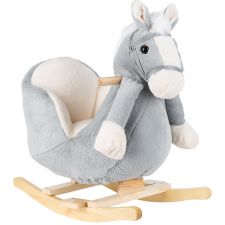 Cadeira de balanço com sons Kikka Boo Grey Horse