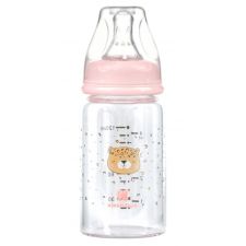 Biberão de vidro 120ml Kikka Boo Savanna Rosa