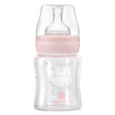 Biberão de vidro 120ml Kikka Boo Hippo Dreams Rosa