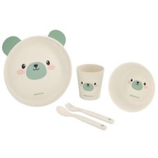 Conjunto refeição bamboo Kikka Boo Bear Menta