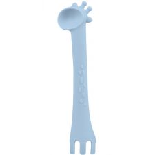 Colher de silicone Kikka Boo Giraffe Azul