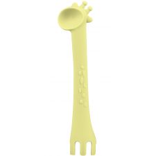 Colher de silicone Kikka Boo Giraffe Amarillo