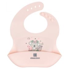 Babete de silicone Kikka Boo Savanna Friends Rosa