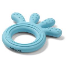 Mordedor de silicone Baby Ono Octopus Azul