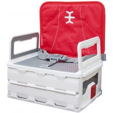 Nikidom - Cadeira portátil Flat Pack Portable Booster Red